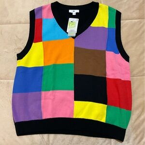 BP Women’s Multicolored Gilet Sweater